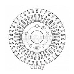 2x BORG & BECK Brake Disc BBD5391 FOR Vivaro Trafic Talento NV300 Genuine Top Qu