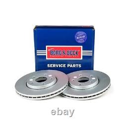 2x BORG & BECK Brake Disc BBD5391 FOR Vivaro Trafic Talento NV300 Genuine Top Qu