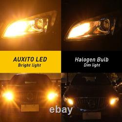 8PCS AUXITO 7443 7440 Amber LED Front Turn Signal Light Bulbs CANBUS Error Free