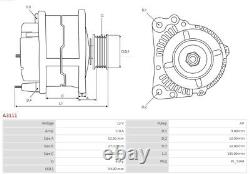 A3111 AS-PL Alternator for, FIAT, OPEL, PEUGEOT, RENAULT, VAUXHALL
