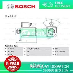 Fits Renault Trafic Espace 1.9 D 2.1 TD 2.5 + Other Models Bosch Starter Motor