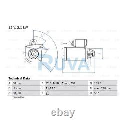 Fits Trafic Megane Scenic Laguna Vivaro Vitara Primastar Ruva Starter Motor #1