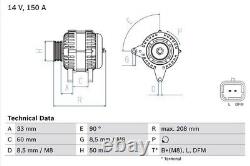 For Renault Trafic 2.5 dCi 2006-2014 Bosch 4739 Alternator 0986047390