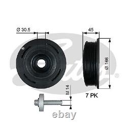 Gates Crankshaft Pulley TVD Fits Master Espace Movano TVD1054A