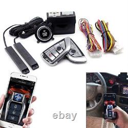 Keyless Entry Engine Start Stop Alarm Remote APP Control System Car Accessories