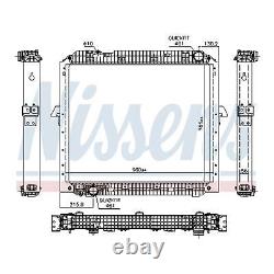 NISSENS Radiator 67178 MK2 FOR Navara Master Lancer Doblo Fabia A6 Trafic II Oct