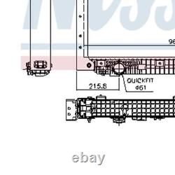 NISSENS Radiator 67178 MK2 FOR Navara Master Lancer Doblo Fabia A6 Trafic II Oct