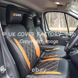 Ready In Stock! Renault Master Vauxhall Movano 2010+ Van Seat Cover Orange A29