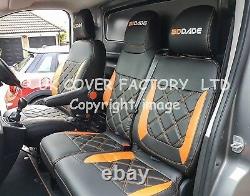 Ready In Stock! Renault Master Vauxhall Movano 2010+ Van Seat Cover Orange A29