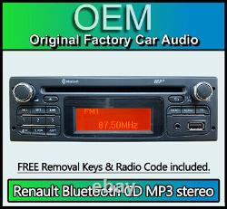 Renault Master CD player stereo with Bluetooth USB AUX and Radio Code 281156951R