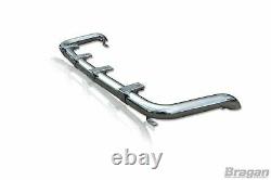 Roof Bar B + Clamps To Fit Renault Trafic 2002 2014 Van Flat Stainless Steel