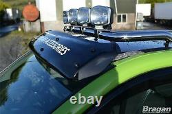 Roof Bar + Clamps For Renault Trafic 2002 2014 Steel Top Spot Lamp Light Bar