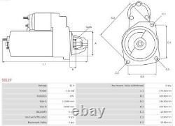 STARTER S0127 FOR RENAULT MASTER/I/Van/Platform/Chassis/Bus TRAFIC/Rodeo OPEL