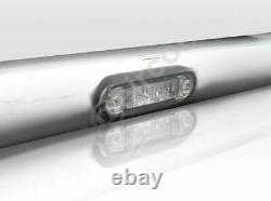 To Fit 02-14 Renault Trafic Stainless Steel Front Roof Light Bar + LEDs + Spots