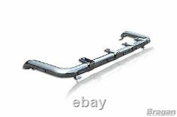 To Fit 02-14 Renault Trafic Steel Front Flat Roof Top Light Bar + Clamps + LEDs